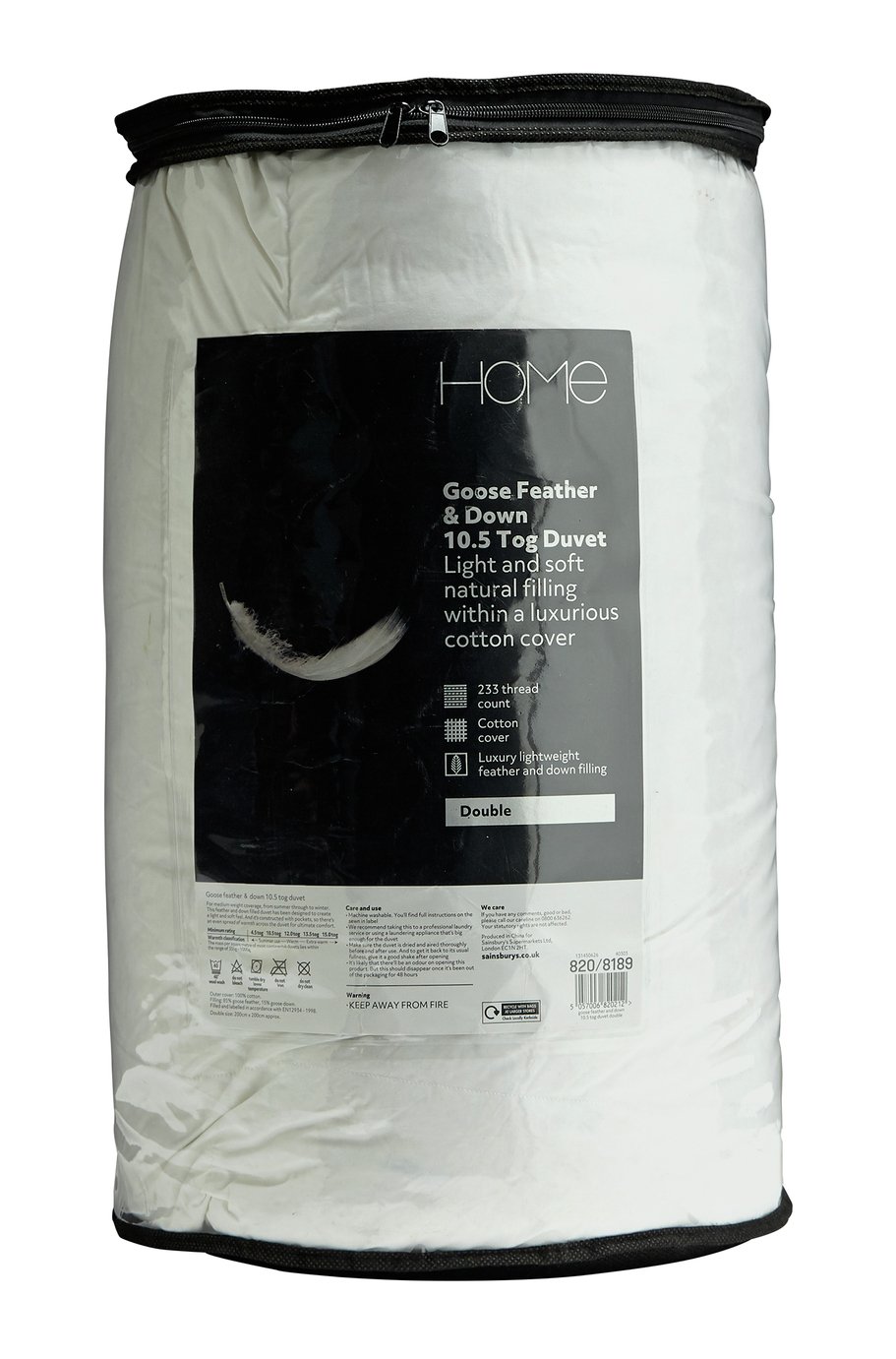 Argos Home Goose Feather & Down 10.5 Tog Duvet - Double