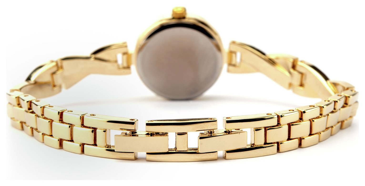 Sekonda Ladies Diamond Set Gold Plated Bangle Bracelet Watch Reviews