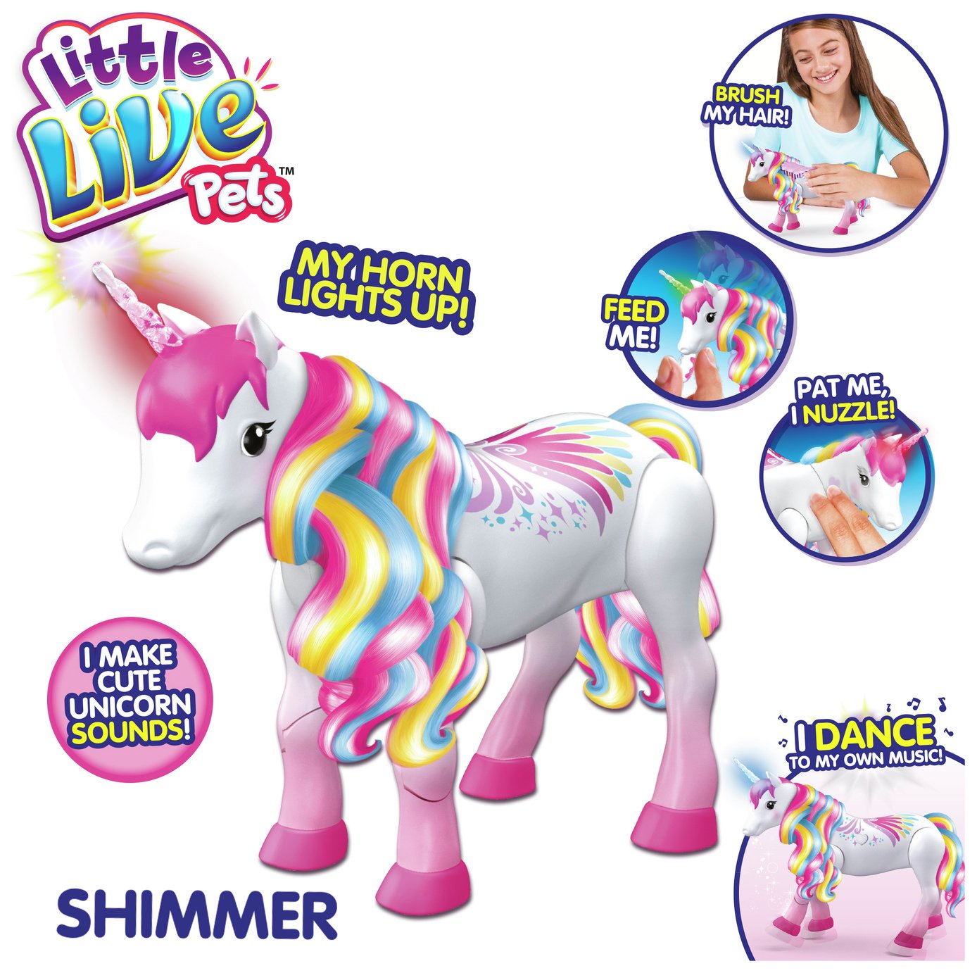 little live pets shimmer my dancing unicorn