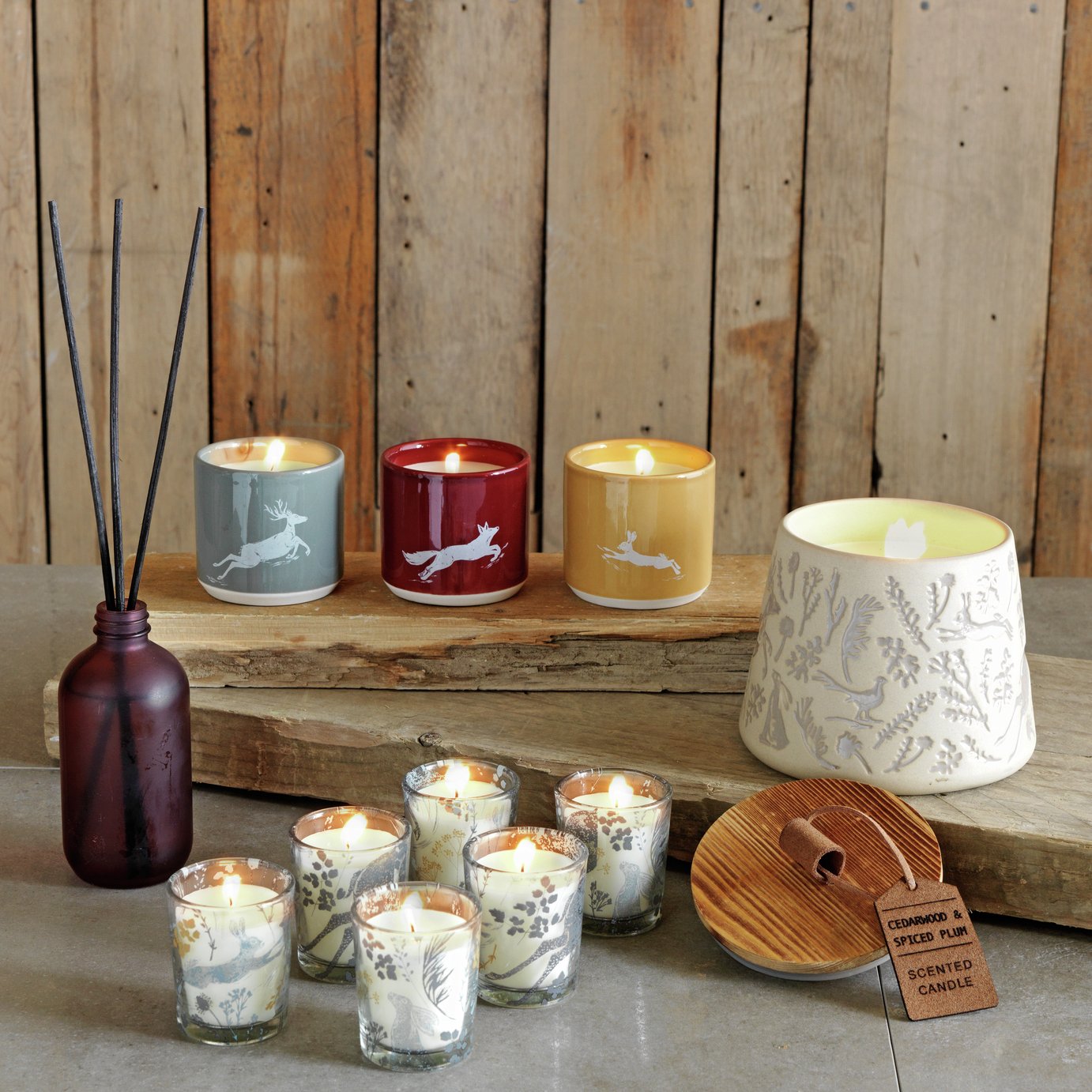 Argos Home Rural Retreat Set of 3 Animal Candles Reviews
