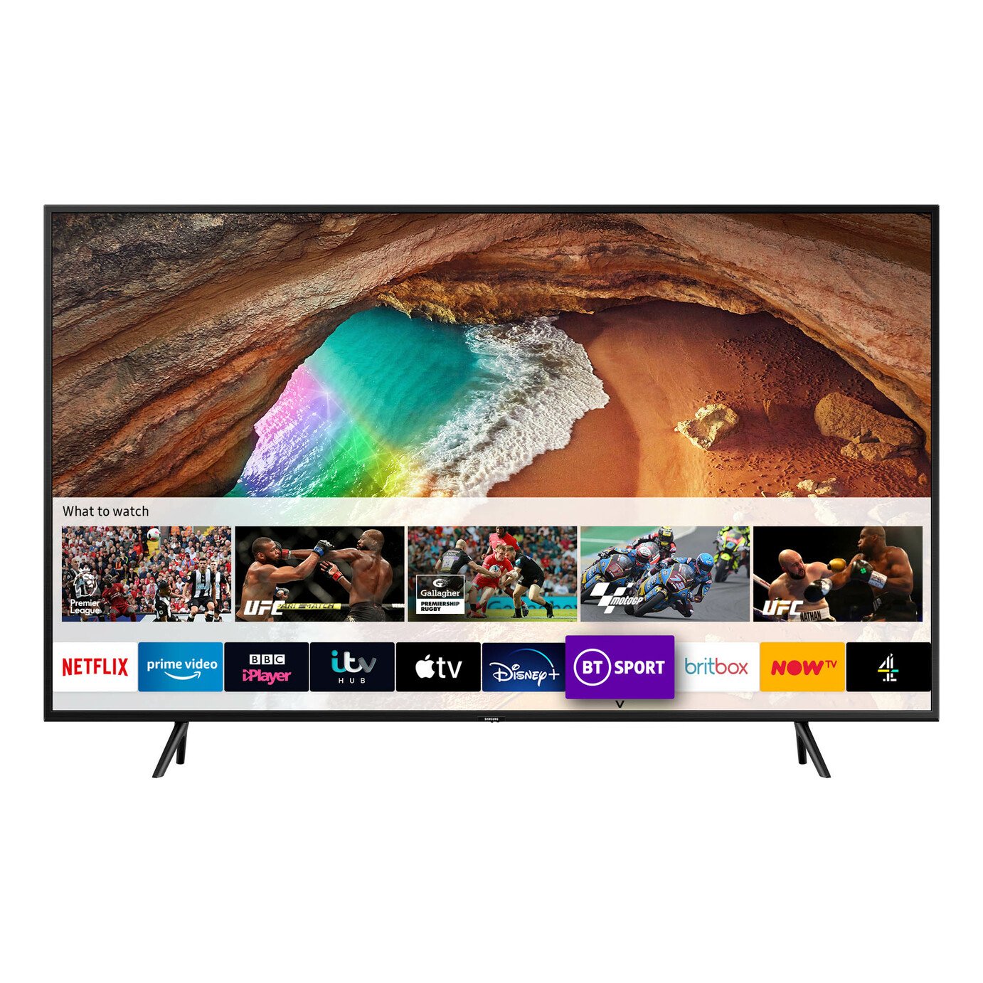 Samsung 65 Inch Q60 QE65Q60RATXXU Smart 4K HDR QLED TV (8209494 ...