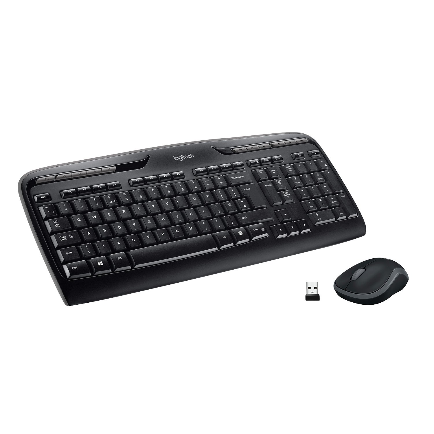 Logitech MK330 Wireless Mouse and Keyboard - Black