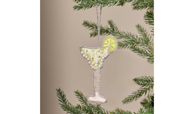 Argos Home Beaded Margarita Hanging Christmas Ornament