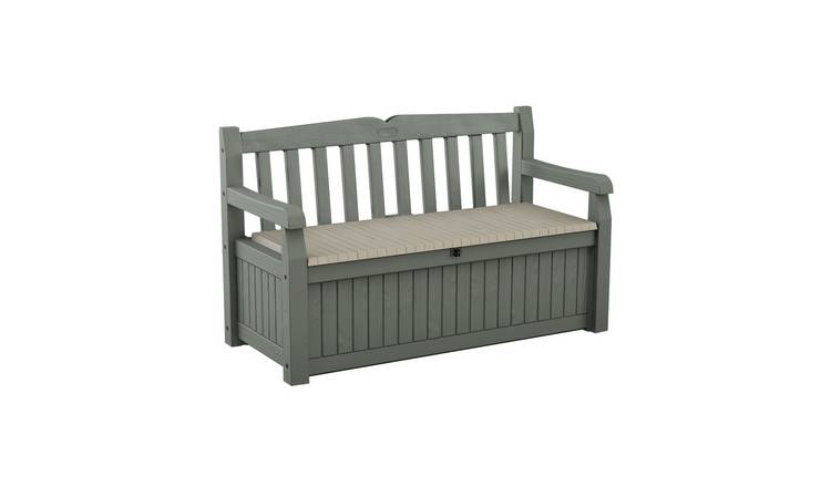 Keter Eden 265L Storage Bench - Beige Green