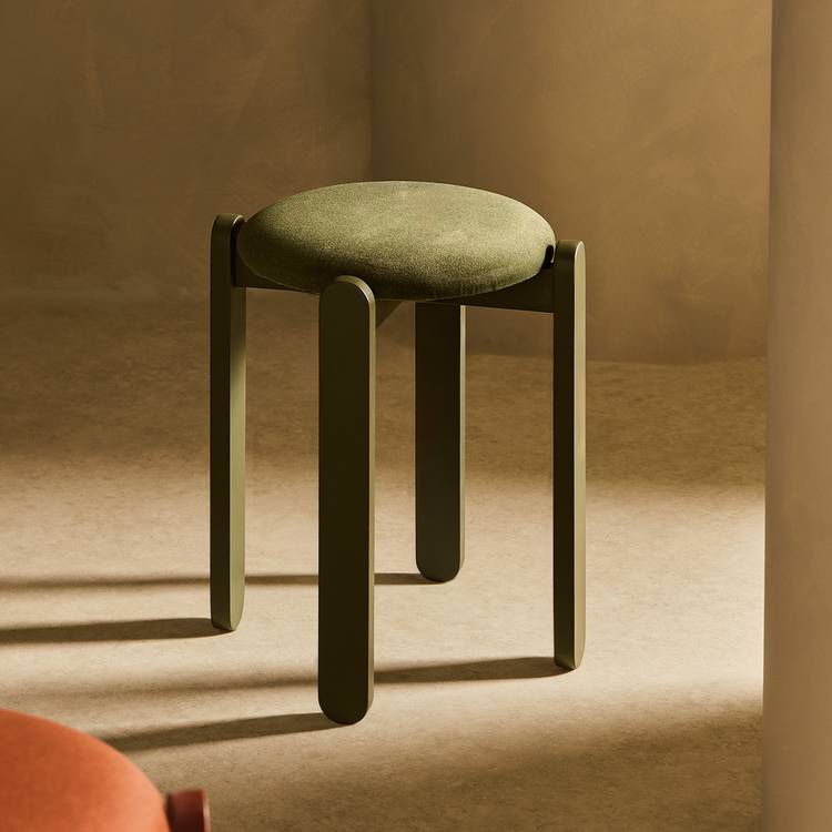 Habitat Sami Fabric Stacking Stool - Green 0