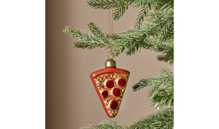 Argos Home Salami Pizza Slice Hanging Christmas Ornament