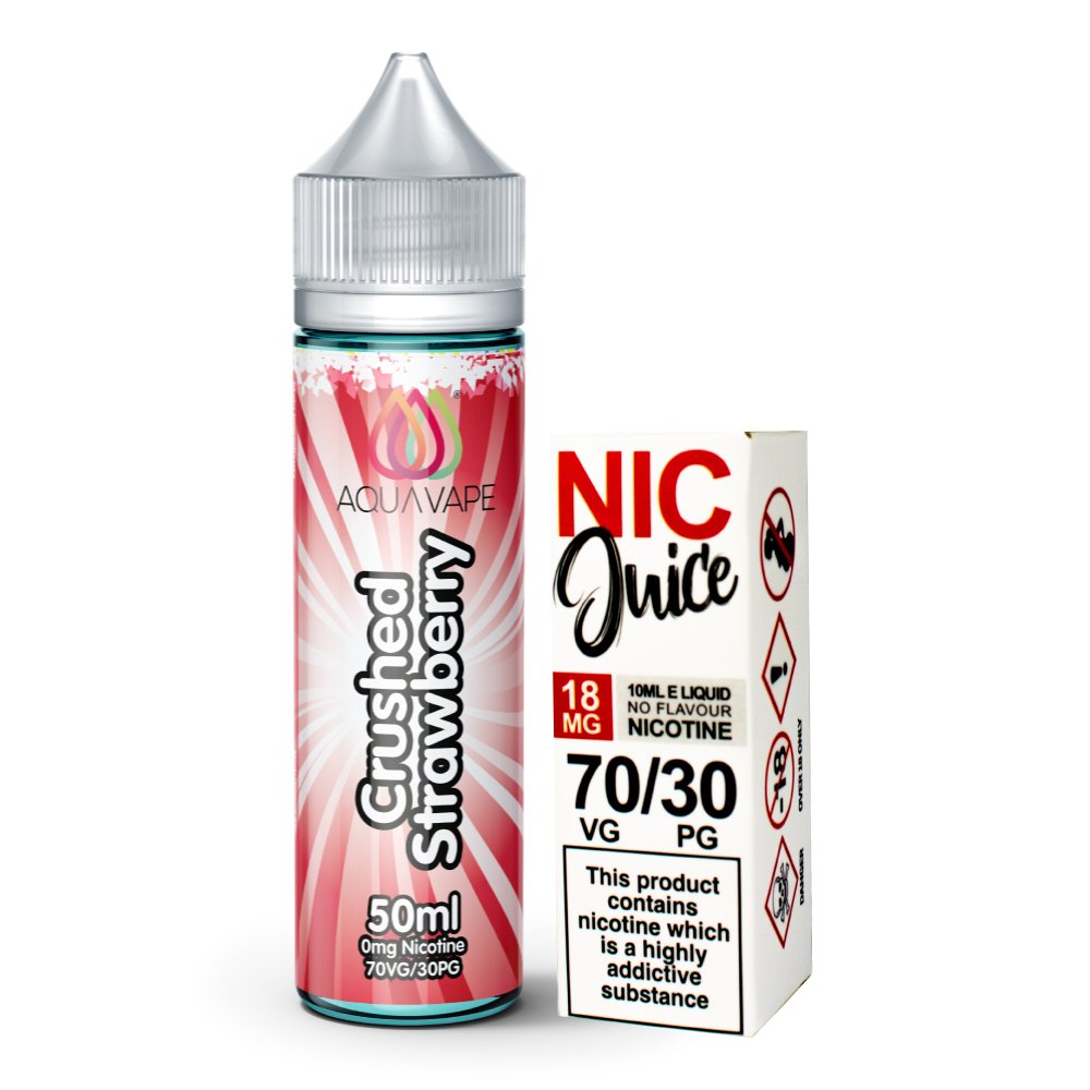 Aqua Vape Strawberries Shortfill Including Nic Shot