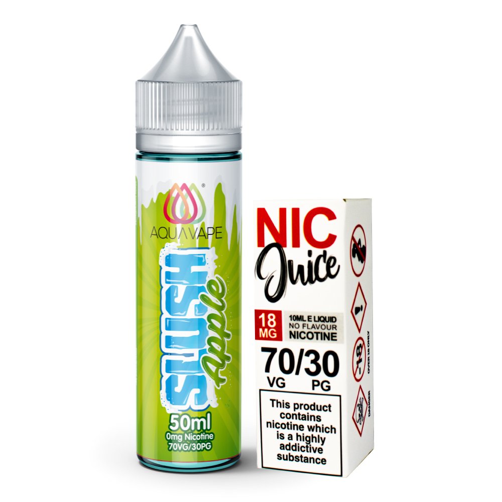 Aqua Vape Slush Apple Shortfill Including Nic shot