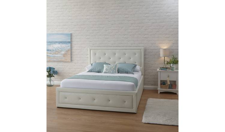 Argos white king size deals bed frame