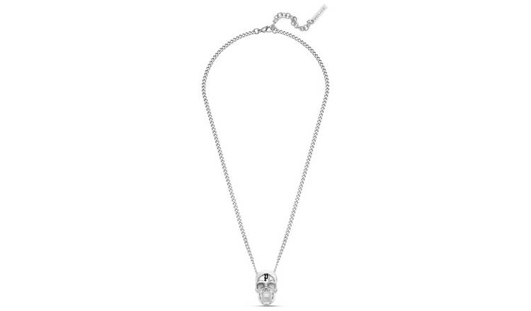 Police Stainless Steel Vertex Skull Chain Necklace