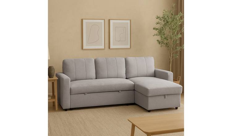 Aspire Nexis Right Hand Chaise Storage Sofa Bed - Grey