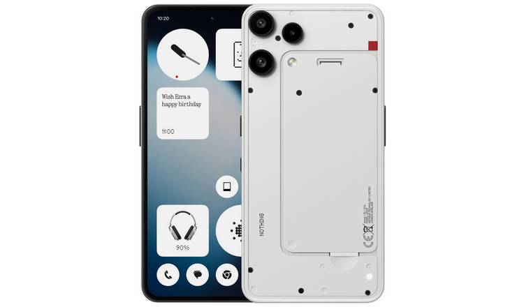 SIM Free Nothing Phone (3a) Lite 5G 128GB AI Phone - White