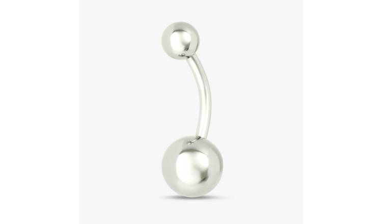Revere Plain Silver Surgical Steel Belly Bar