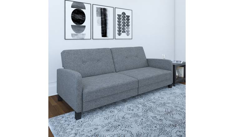 Dorel Boston Fabric Sofa Bed - Grey