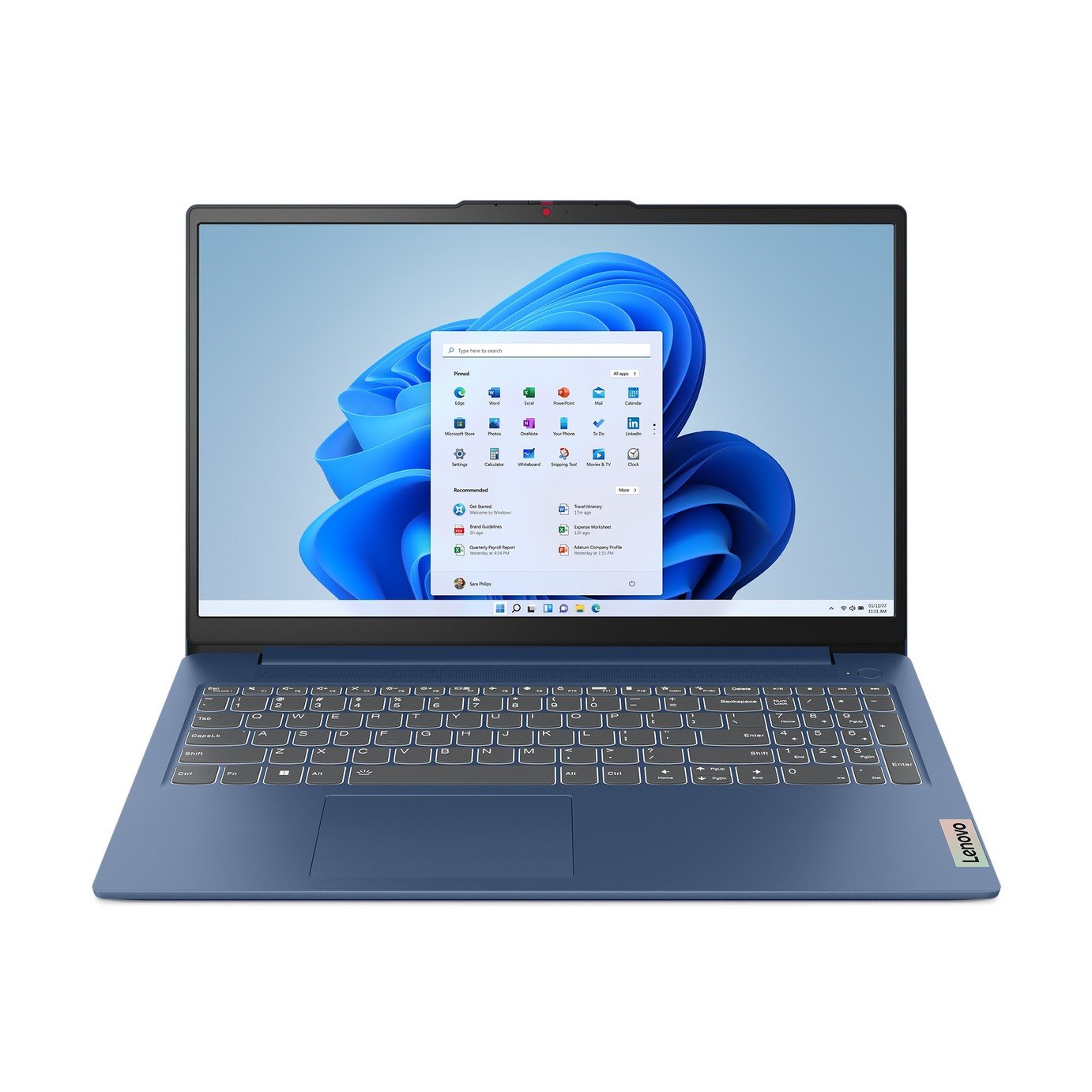 Lenovo Slim 3 15.6in AMD Athlon 8GB 128GB Laptop - Blue