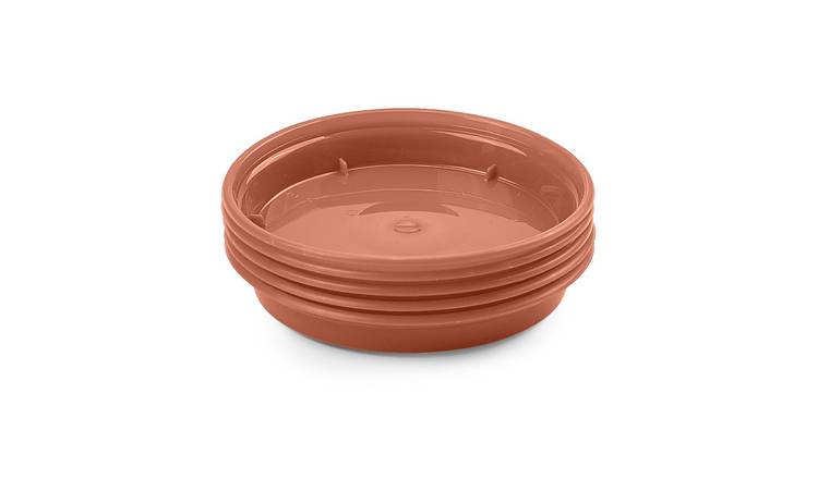 Whitefurze Saucer Set for 3/4 inches Pot - Terracotta