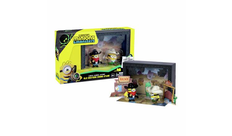 Minions & Monsters Old Western Sound Stage Figures Set