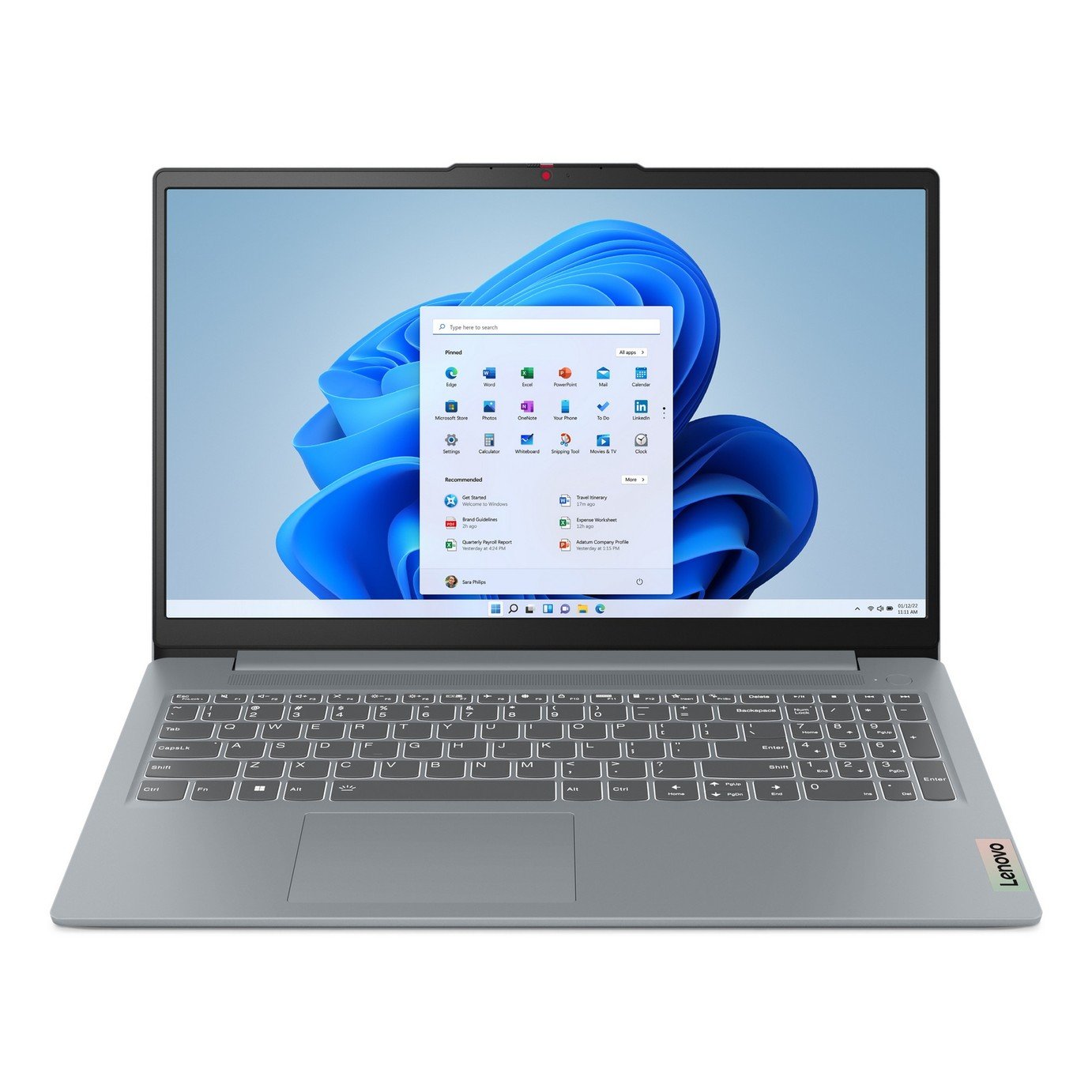 Lenovo Slim 3 15.6in AMD Athlon 4GB 128GB Laptop - Grey