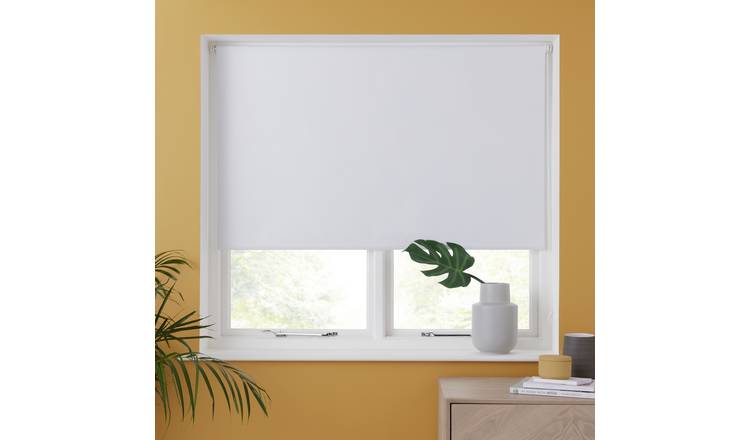 Argos Home Blackout White Roller Blind - 150cm