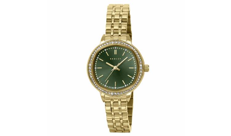 Radley Green Dial Gold Plated Stainless Steel Bracelet Watch
