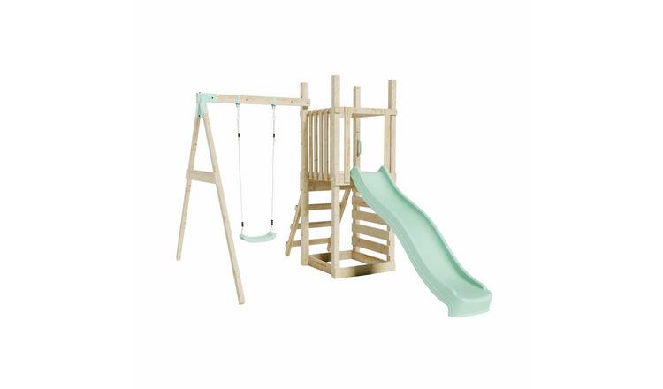 Mercia Wooden Climbing Frame with Slide & Swing