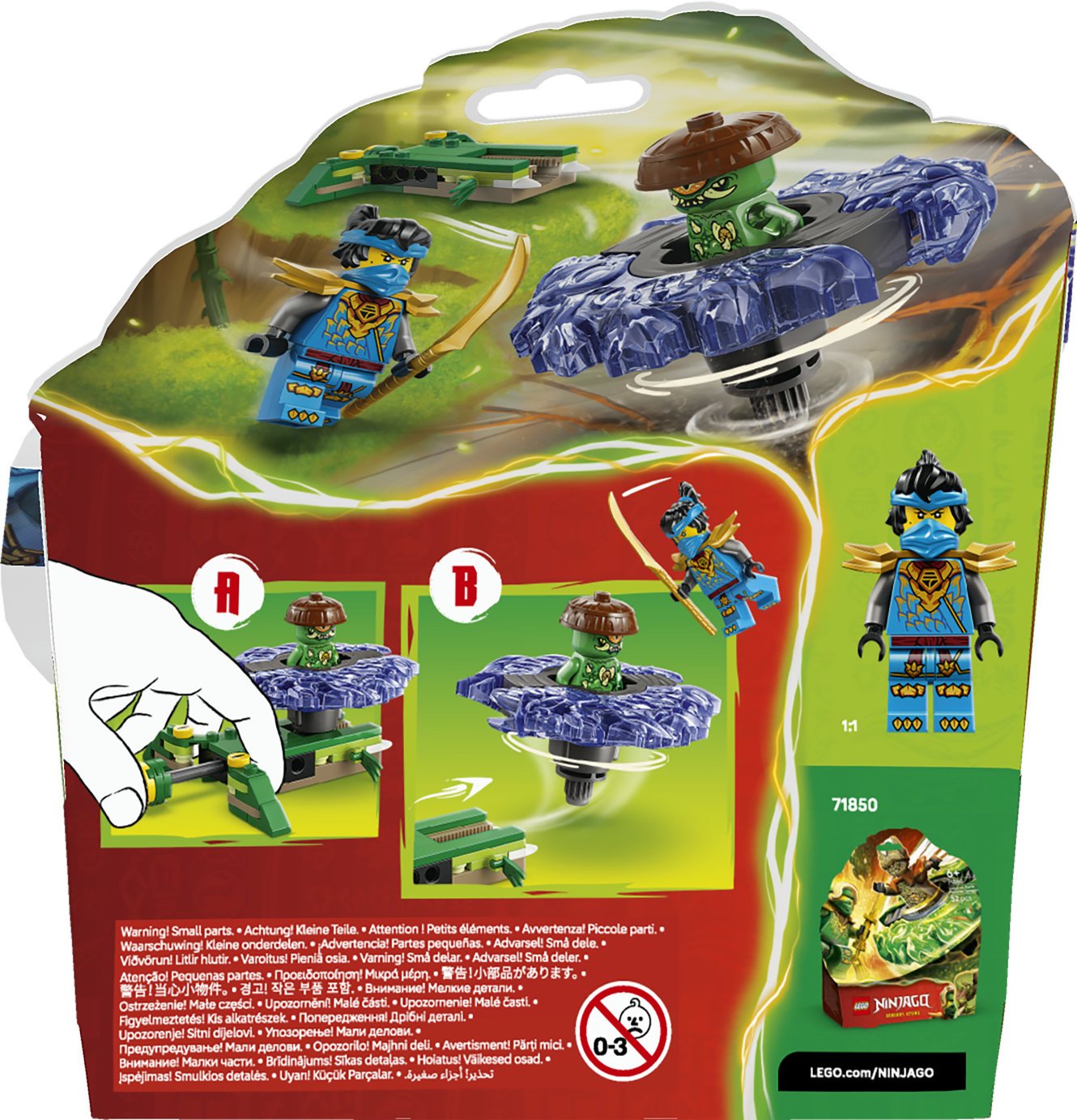 Buy LEGO NINJAGO Nya vs. Mutation Monster Spinner Toy 71849 | LEGO