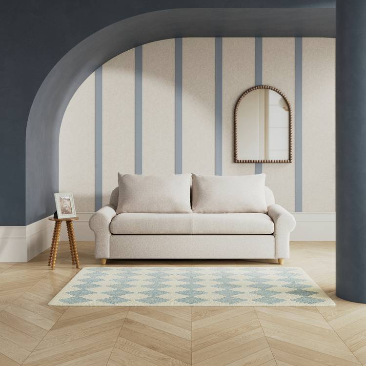 Habitat Whitby Fabric 3 Seater Sofa - Natural - Ash Leg 0