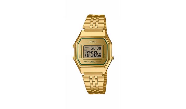 Casio Stainless Stee Gold Colour Vintage Digital Watch