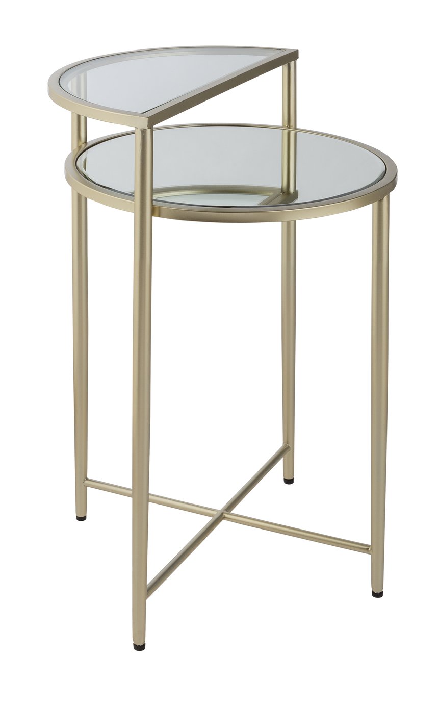 Double Shelf Brass Bedside Table Review