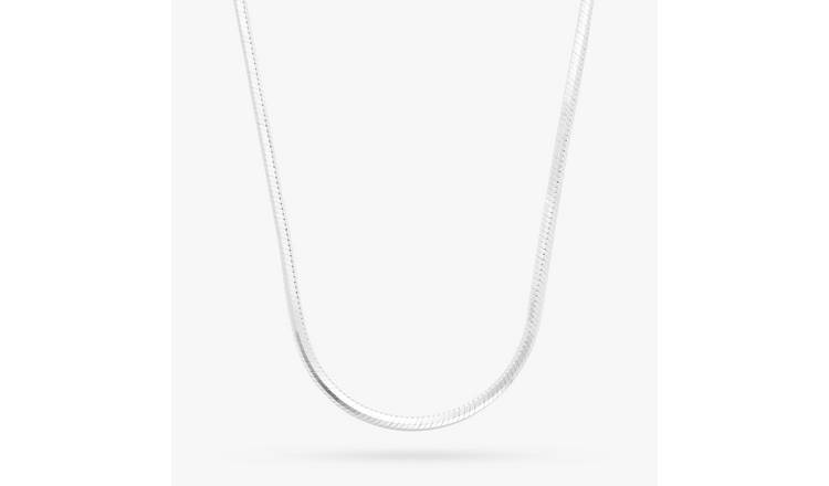 Revere Sterling Silver Diamond Cut Snake Chain - 18 Inch