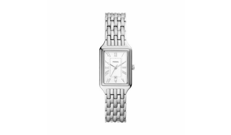 Fossil Raquel Stainless Steel Silver Strap Bracelet Watch