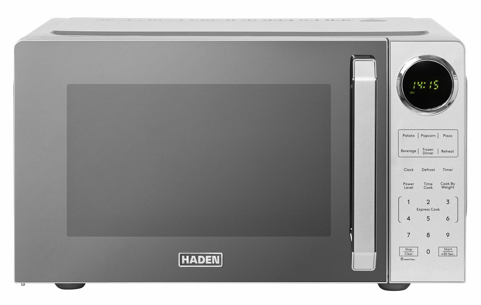 Haden 900W 23L Standard Microwave 214706 - Silver