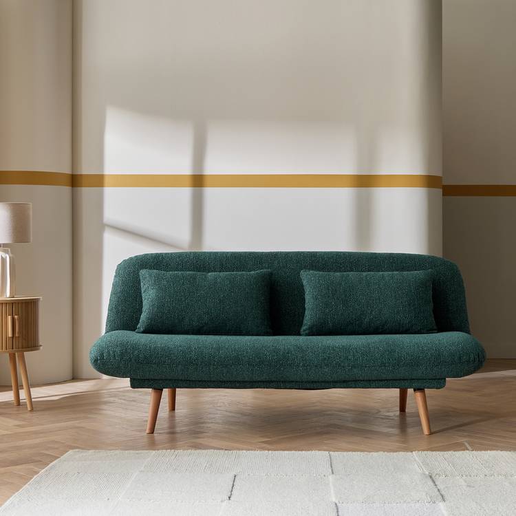 Habitat Bean Fabric Clic Clac Sofa Bed - Teal 0