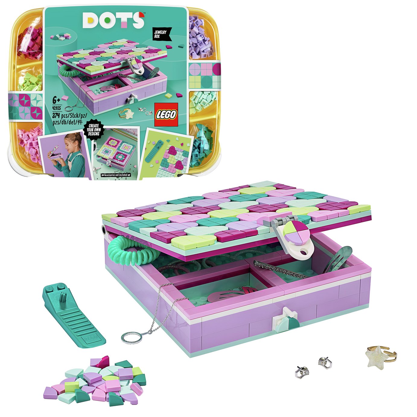 LEGO DOTS Jewellery Box Arts & Crafts for Kids Set 41915 review