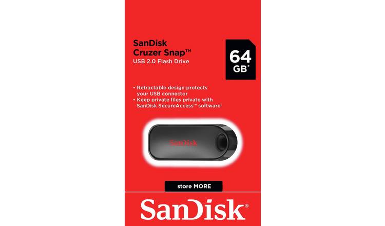 SanDisk Cruzer Snap USB 2.0 Flash Drive - 64GB