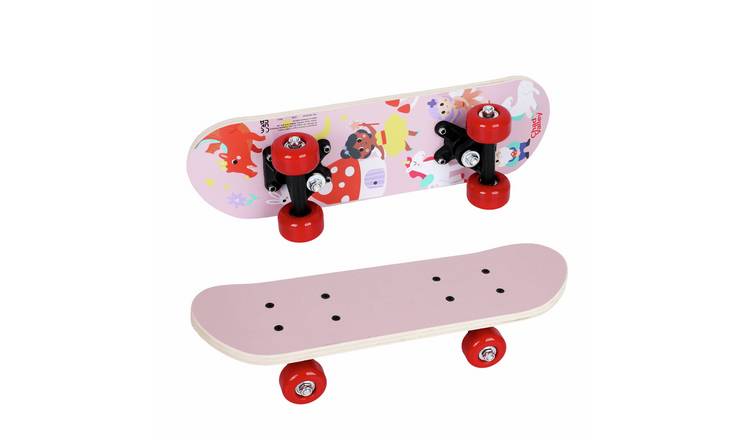 Chad Valley 17 Inch Pink Fairy Wooden Mini Skateboard 