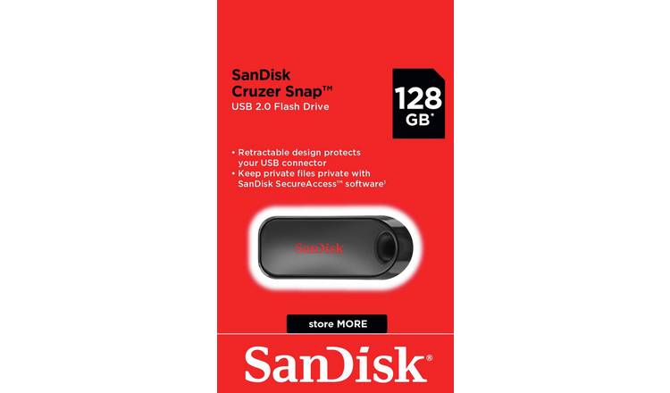 SanDisk Cruzer Snap USB 2.0 Flash Drive - 128GB