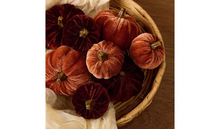 Argos Home Velvet Pumpkin Vase Fillers