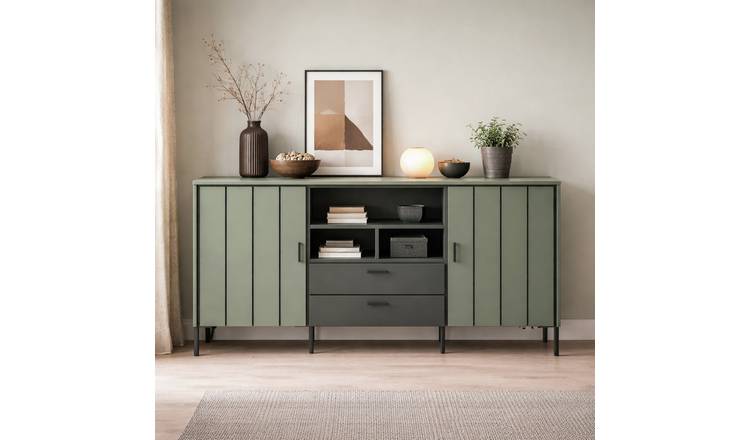 Furniture To Go Arundel 2 Door 2 Drawer Sideboard - Green