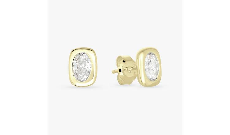 Revere Gold Plated Sterling Silver Stud Earrings