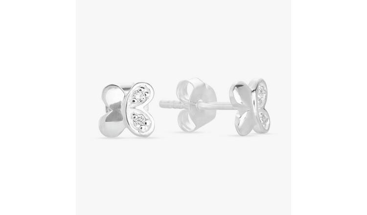 Revere Sterling Silver Butterfly Stud Earrings