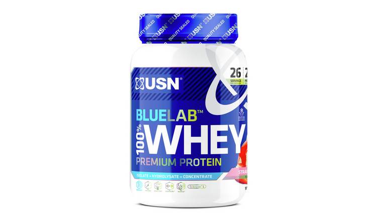 USN Blue Lab Whey Strawberry Protein Shake - 908g