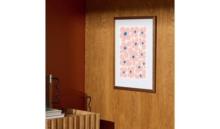 Habitat Walnut Wooden Wall Picture Frame - 40x50cm