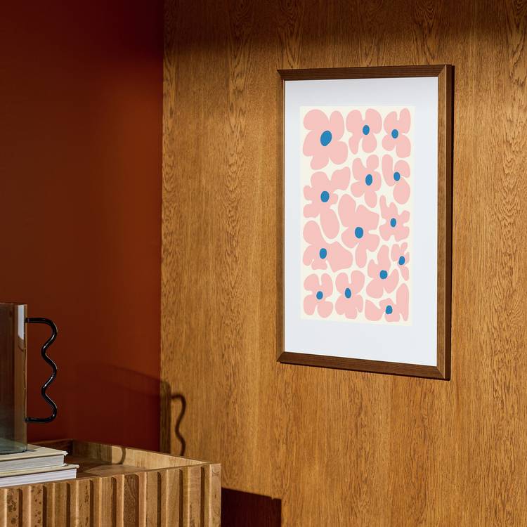 Habitat Walnut Wooden Wall Picture Frame - 40x50cm 0