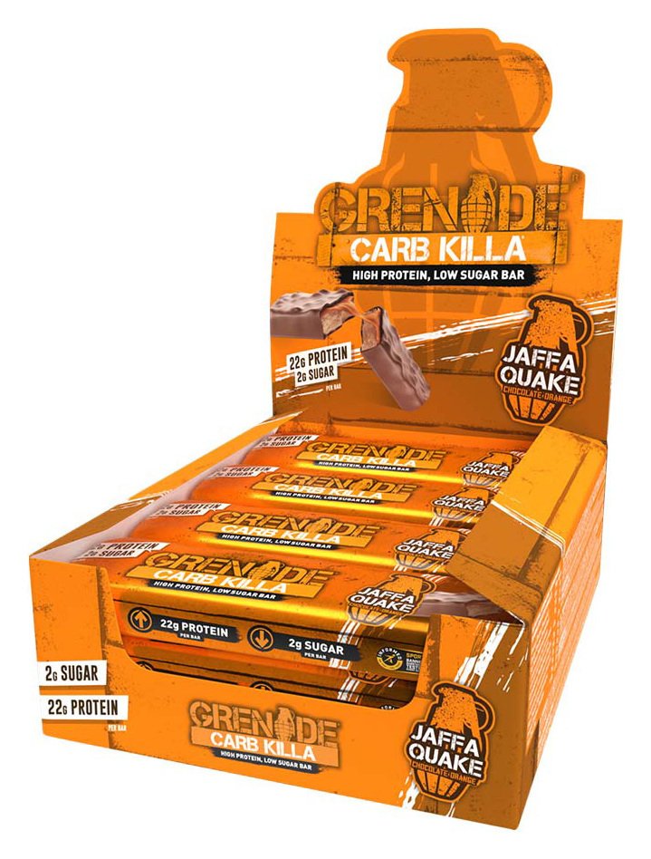 Grenade Carb Killa Protein Bars Jaffa Quake - 12 x 60g