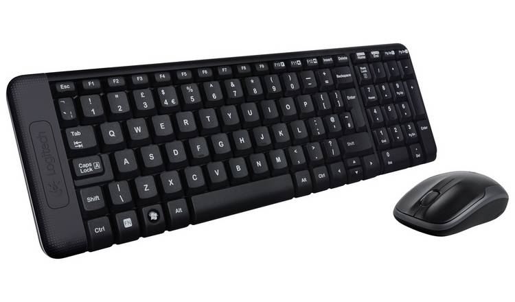 uhyre Biskop bue Buy Logitech MK220 Wireless Mouse and Keyboard | PC keyboards | Argos