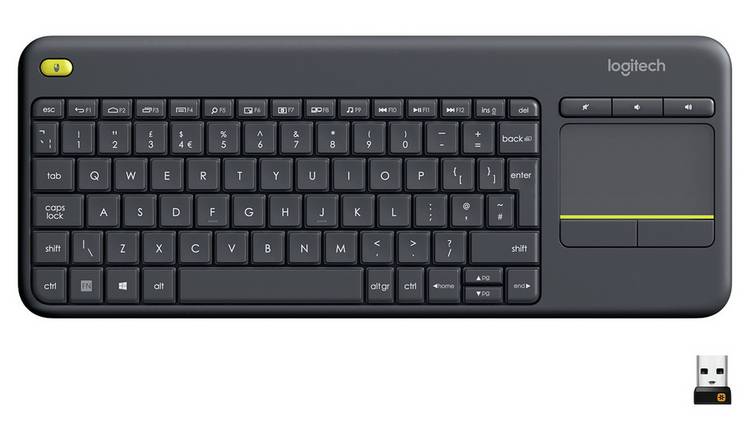 Buy Logitech K400 Plus Wireless Keyboard PC keyboards Argos