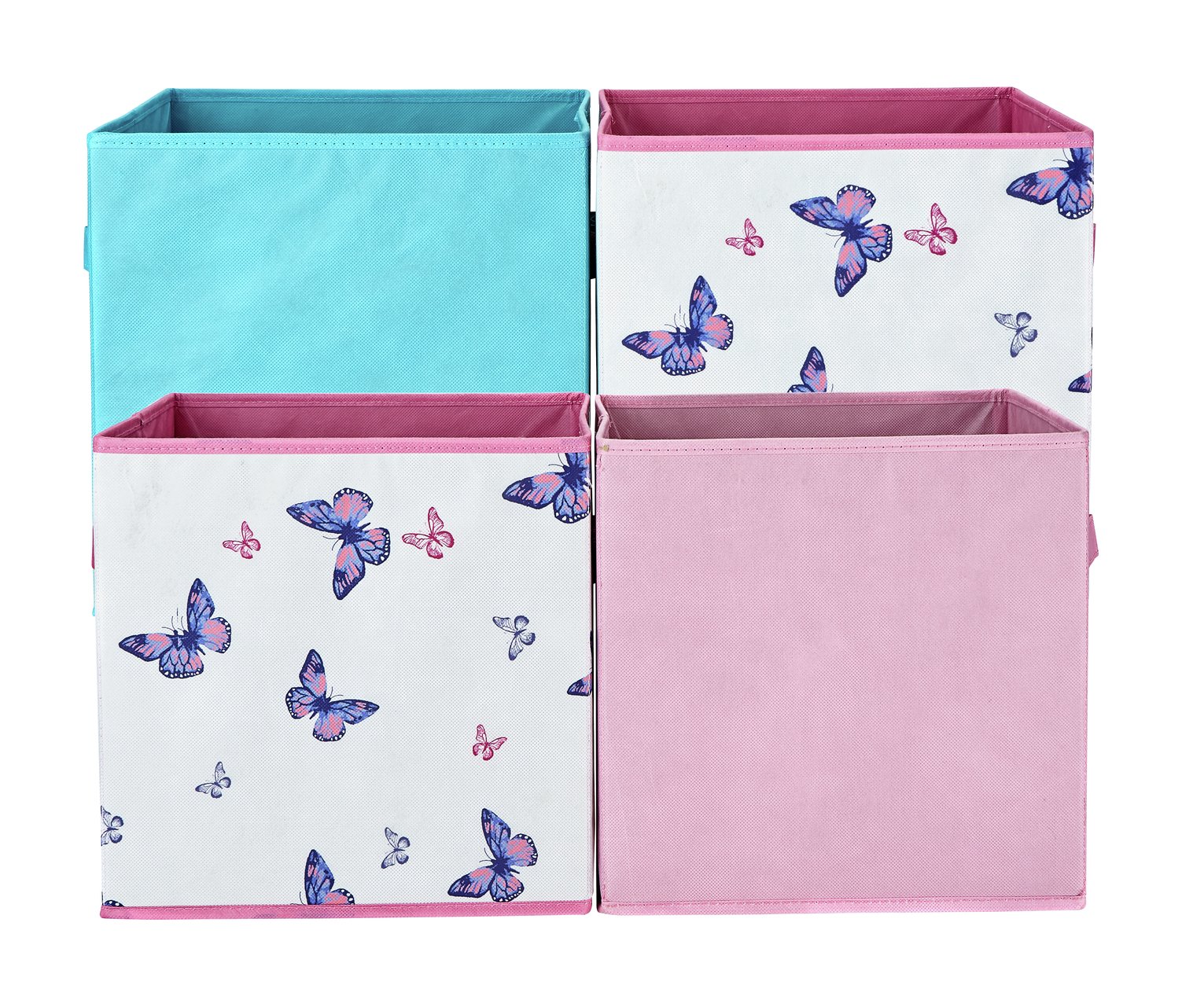 Argos Home Pack of 4 Butterfly Canvas Boxes Review