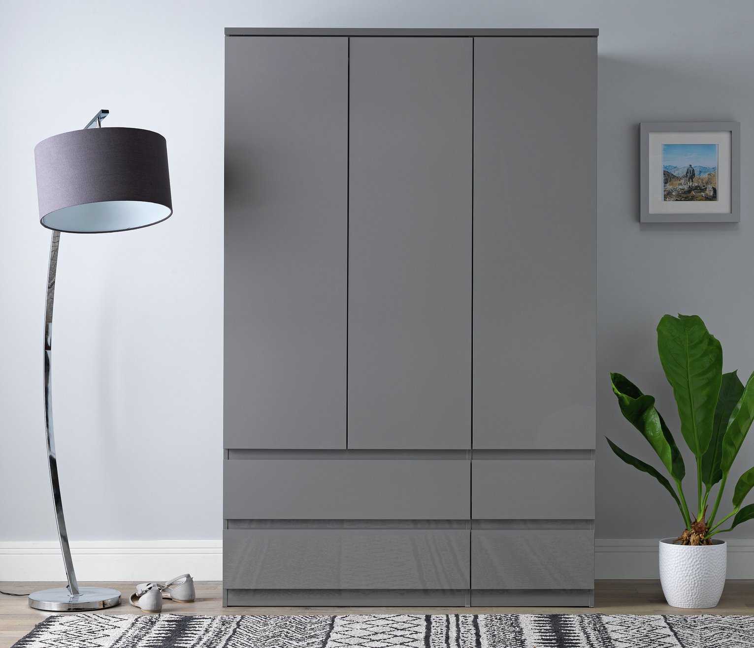 Argos Home Jenson Gloss 3 Door 4 Drawer Wardrobe Review