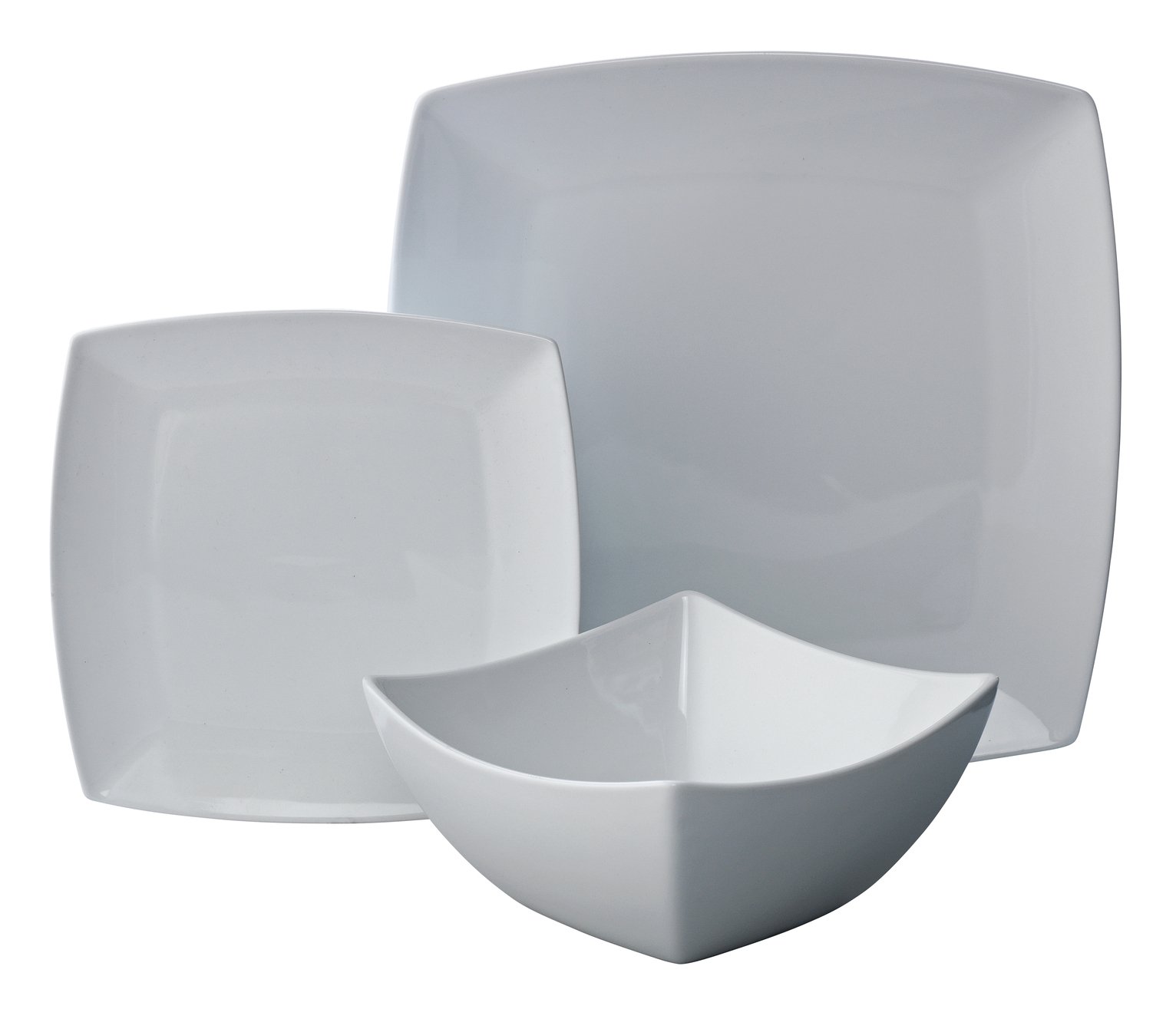 Argos Home Soft Square Porcelain 12 Piece Dinner Set Review